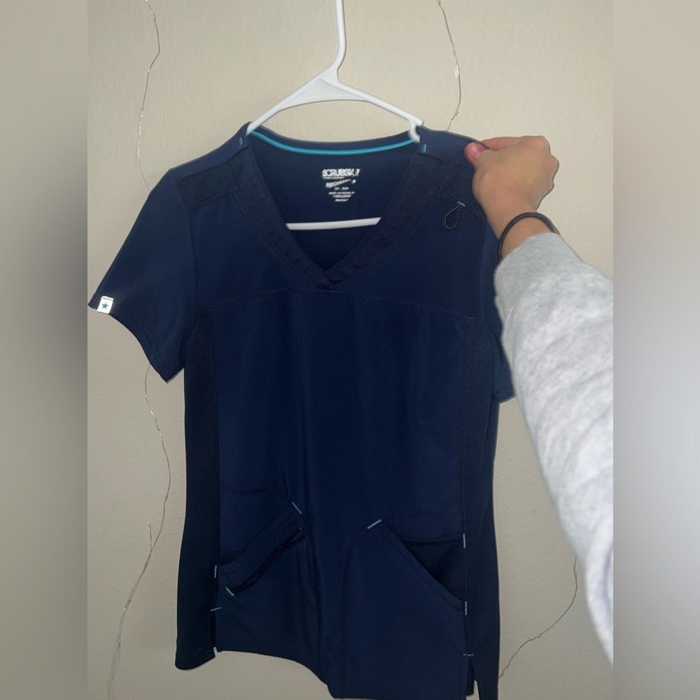 Dark Blue scrub star xs